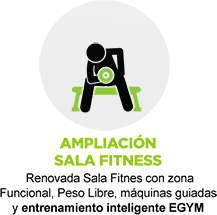 Ampliación sala fitness