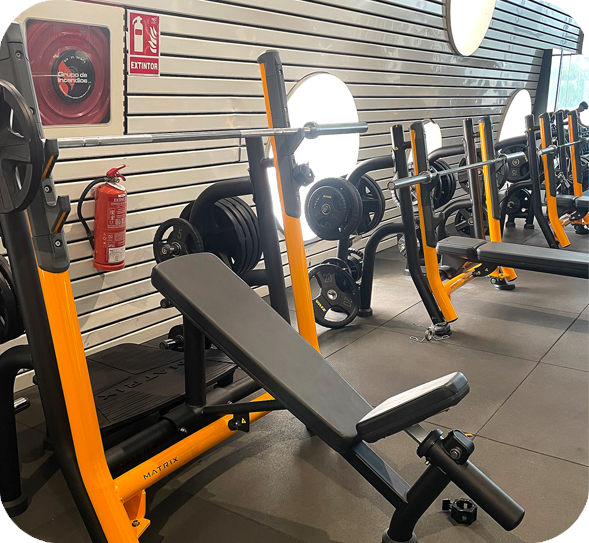 Zona fitness de Ágora Verdolay